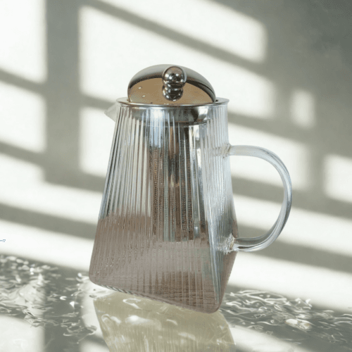 Tetera-Cafetera Piramidal 950 ml. - Diseño Estriado