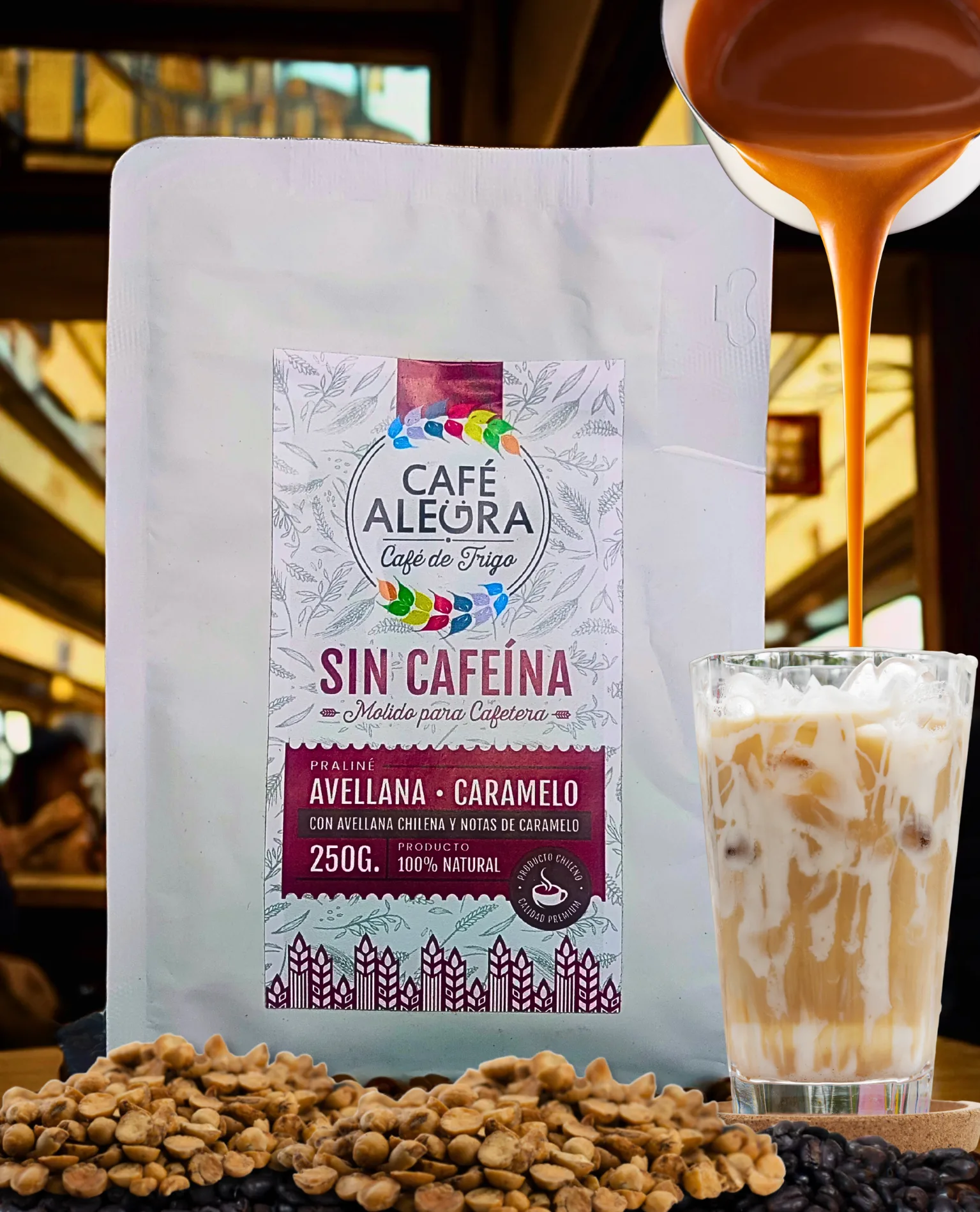 Café de Trigo Avellana-Caramelo 250g.